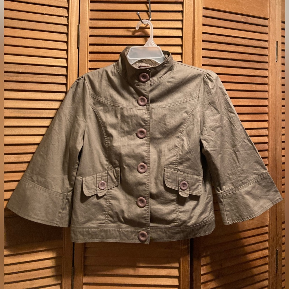 Kommotion NY Green Jacket with Three Quarter Length Bell Sleeves